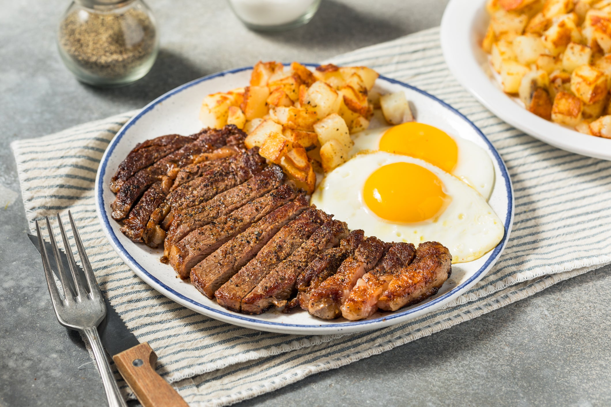 Breakfast New York Strip Steak